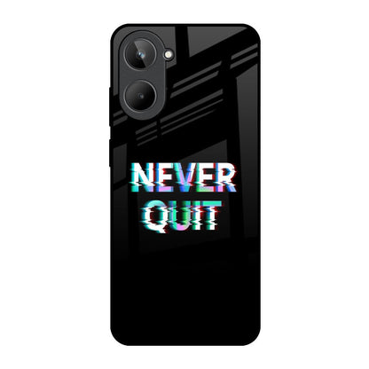 Never Quit Realme 10 Glass Back Cover Online