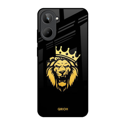 Lion The King Realme 10 Glass Back Cover Online