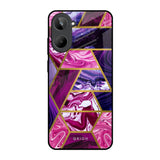 Electroplated Geometric Marble Realme 10 Glass Back Cover Online