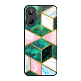 Seamless Green Marble Realme 10 Glass Back Cover Online
