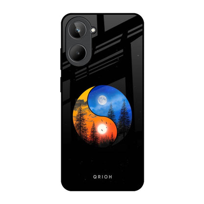 Yin Yang Balance Realme 10 Glass Back Cover Online