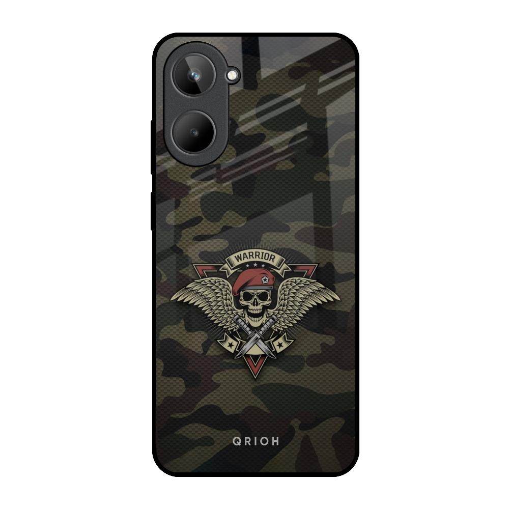 Army Warrior Realme 10 Glass Back Cover Online