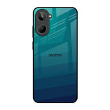 Green Triangle Pattern Realme 10 Glass Back Cover Online