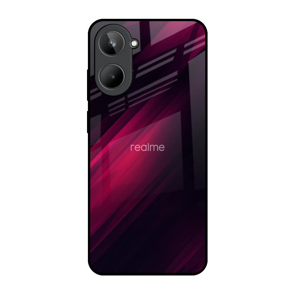 Razor Black Realme 10 Glass Back Cover Online