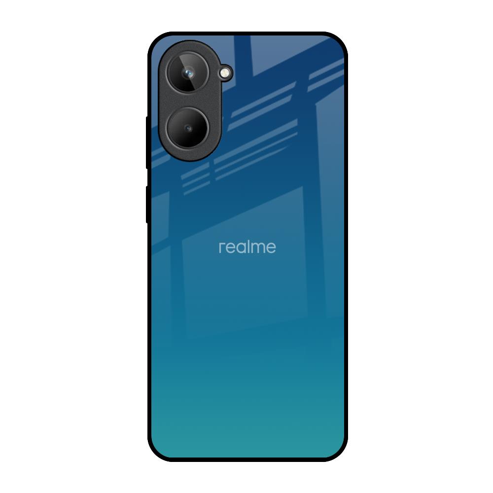 Celestial Blue Realme 10 Glass Back Cover Online