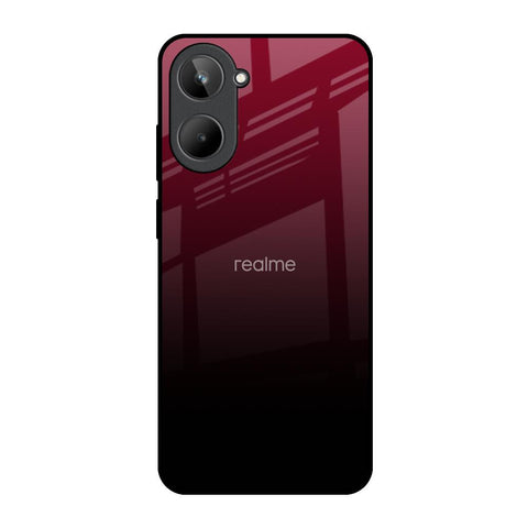 Wine Red Realme 10 Glass Back Cover Online