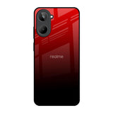 Maroon Faded Realme 10 Glass Back Cover Online