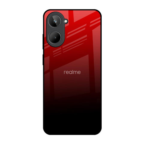 Maroon Faded Realme 10 Glass Back Cover Online