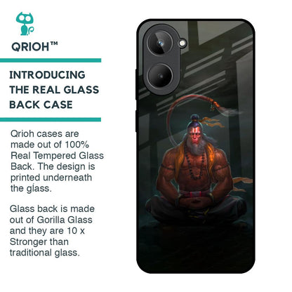 Lord Hanuman Animated Glass Case for Realme 10