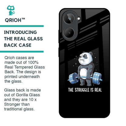 Real Struggle Glass Case for Realme 10