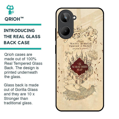 Magical Map Glass Case for Realme 10