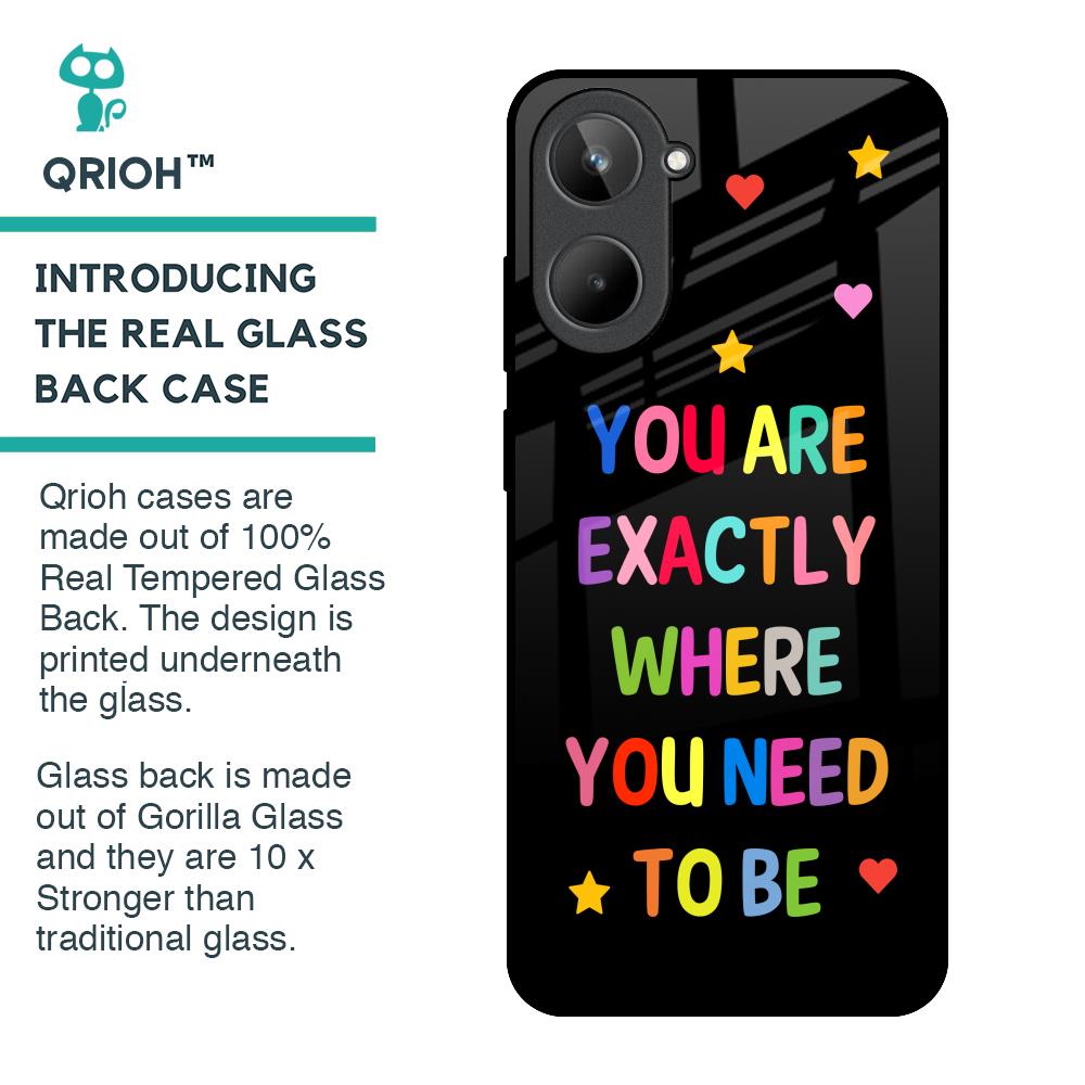 Magical Words Glass Case for Realme 10
