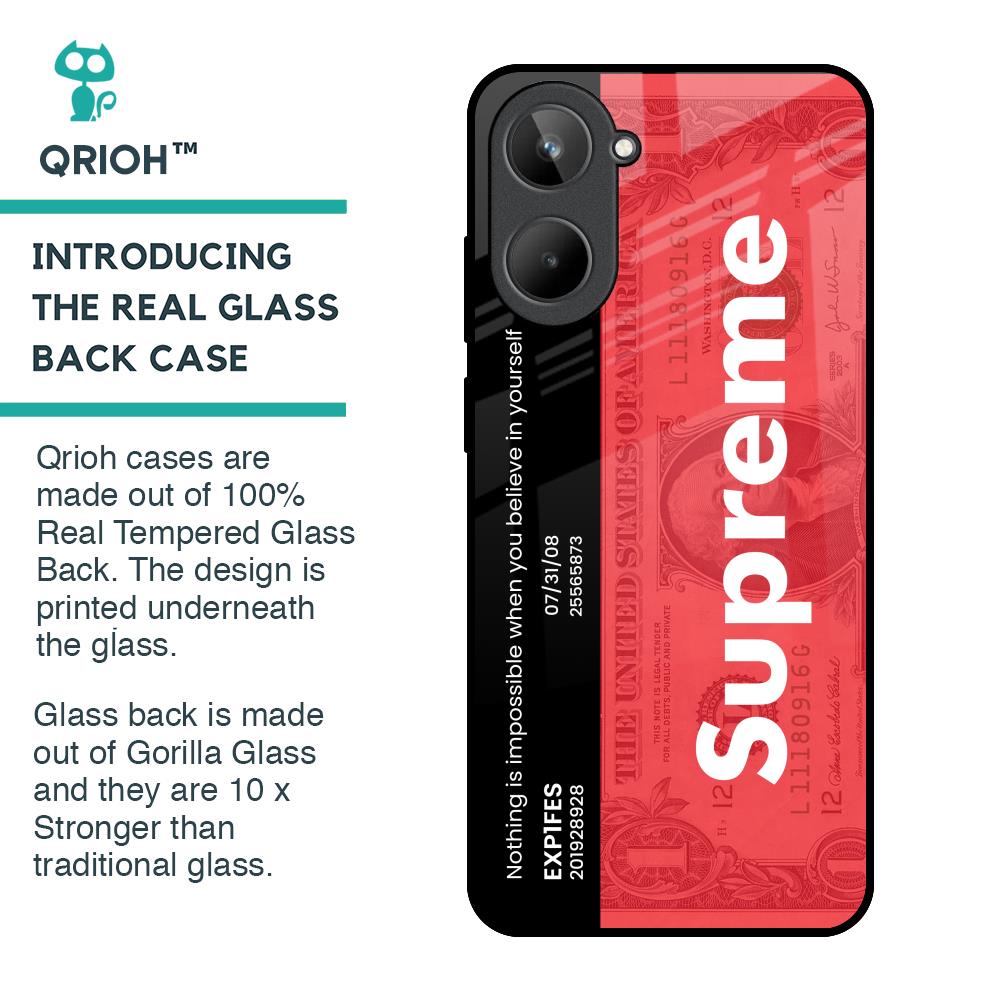 Supreme Ticket Glass Case for Realme 10