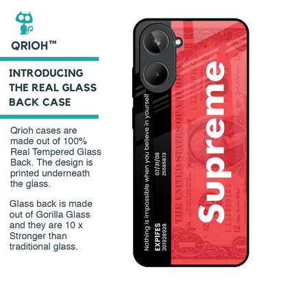 Supreme Ticket Glass Case for Realme 10