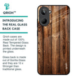 Timber Printed Glass Case for Realme 10