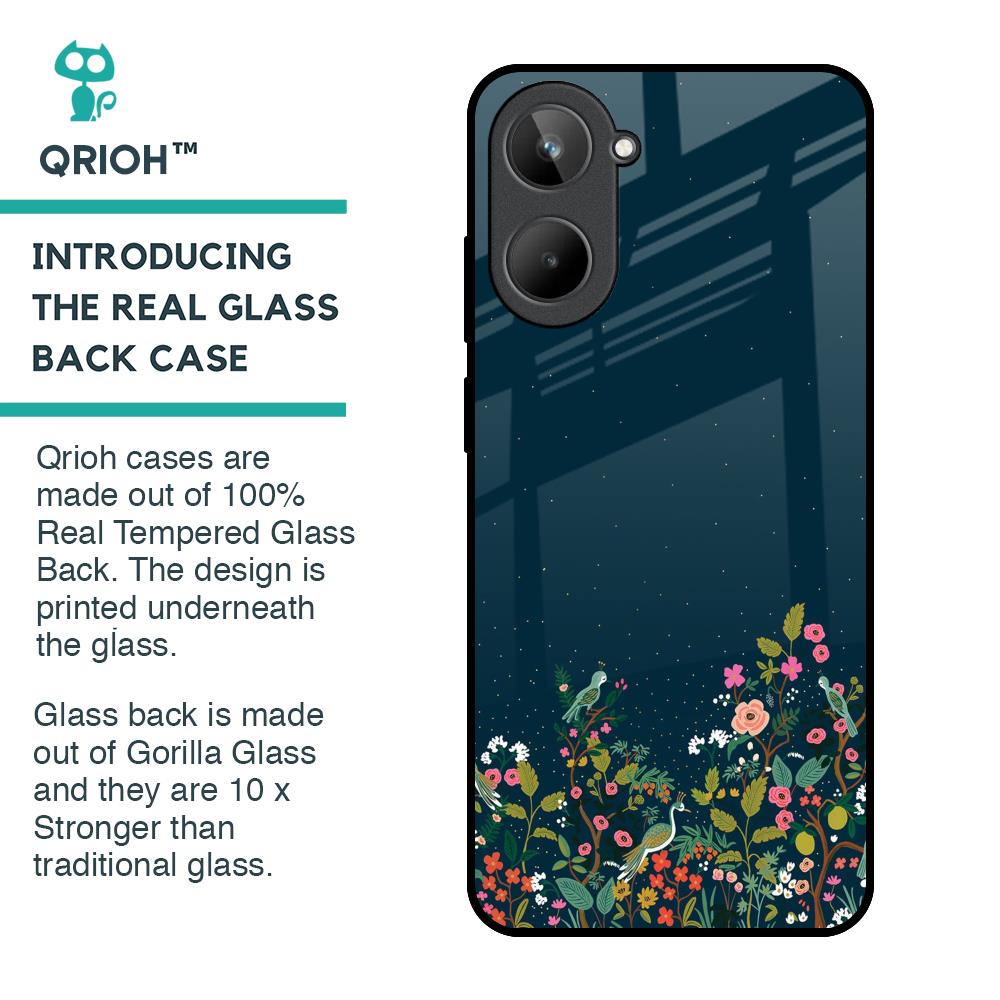Small Garden Glass Case For Realme 10