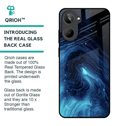Dazzling Ocean Gradient Glass Case For Realme 10