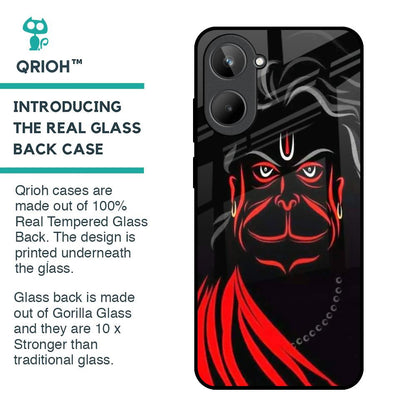 Lord Hanuman Glass Case For Realme 10