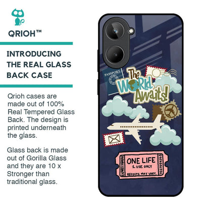 Tour The World Glass Case For Realme 10