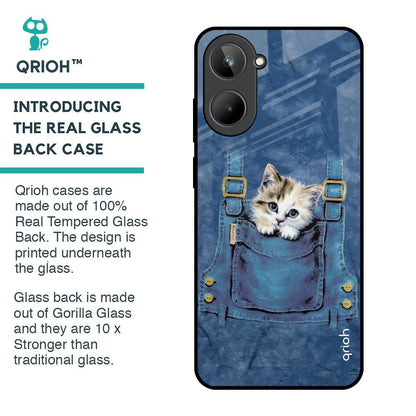 Kitty In Pocket Glass Case For Realme 10