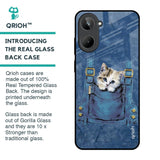 Kitty In Pocket Glass Case For Realme 10