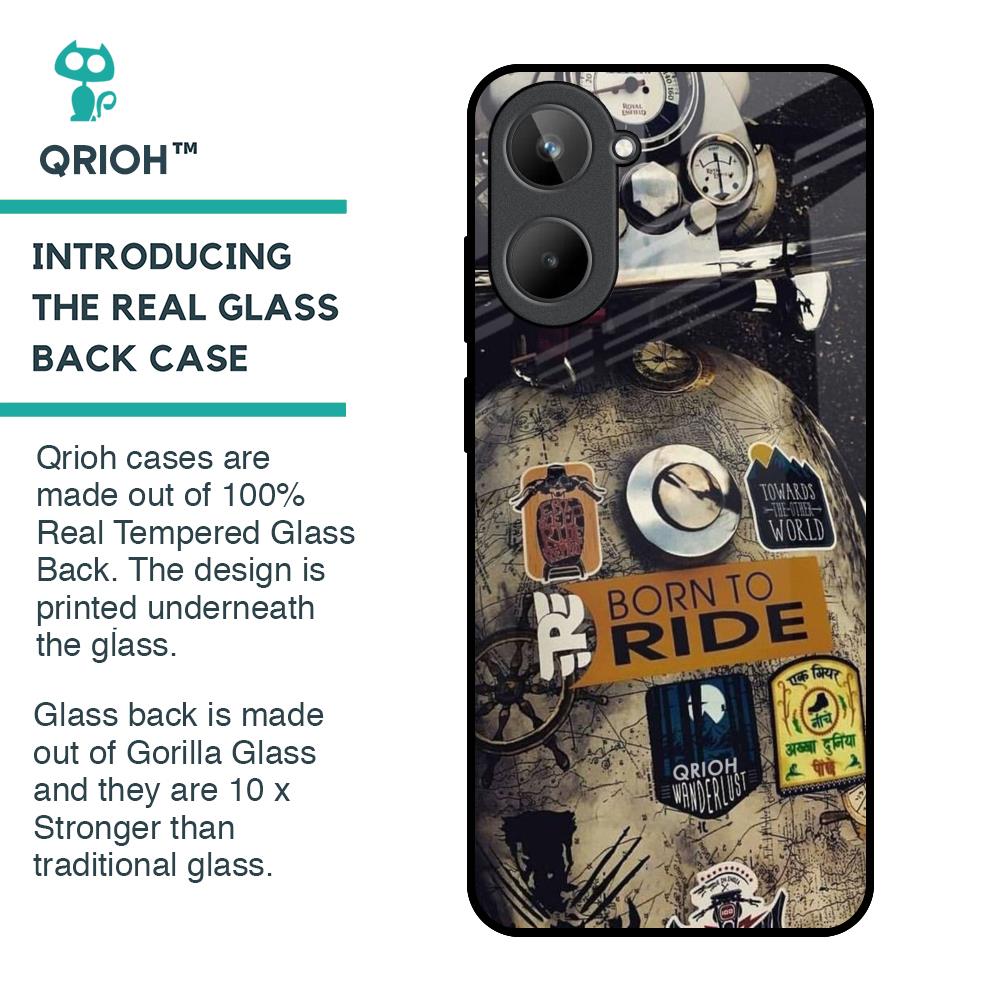 Ride Mode On Glass Case for Realme 10