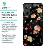 Black Spring Floral Glass Case for Realme 10