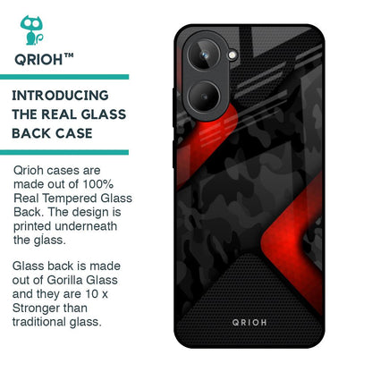 Modern Camo Abstract Glass Case for Realme 10