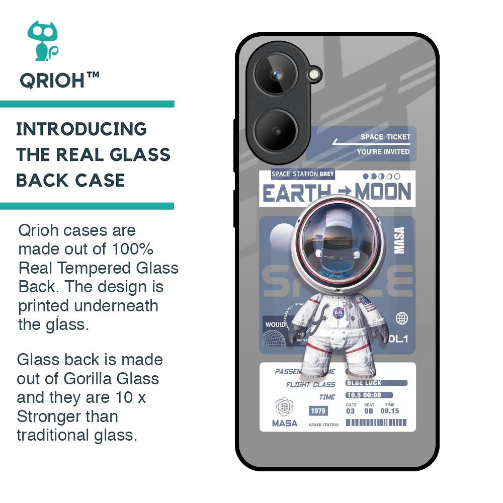 Space Flight Pass Glass Case for Realme 10