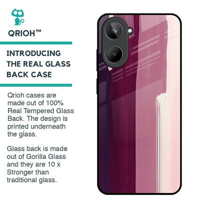 Brush Stroke Art Glass Case for Realme 10