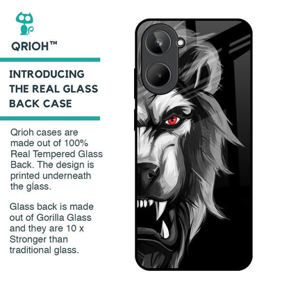 Wild Lion Glass Case for Realme 10