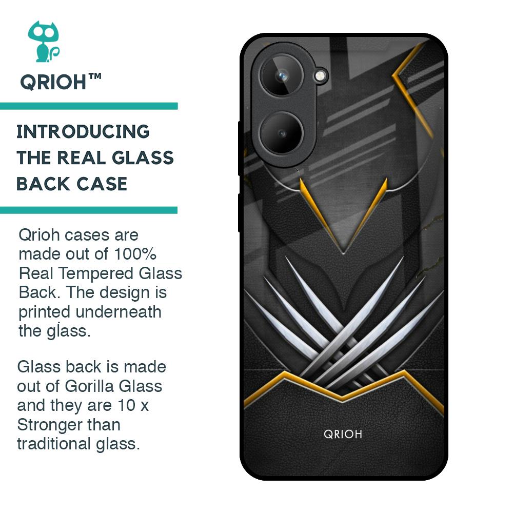 Black Warrior Glass Case for Realme 10
