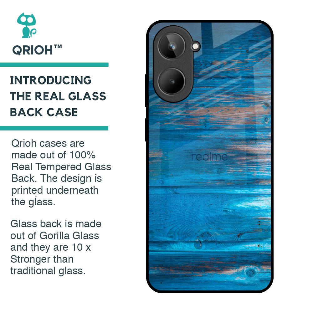 Patina Finish Glass case for Realme 10