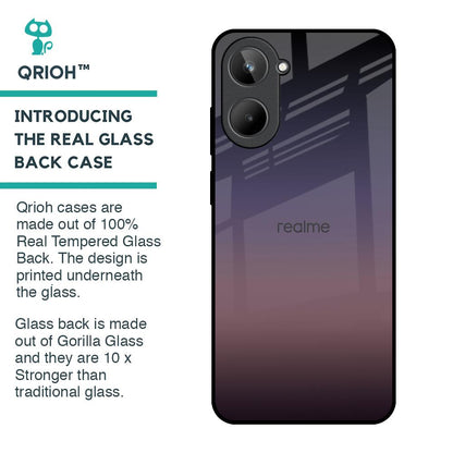 Grey Ombre Glass Case for Realme 10