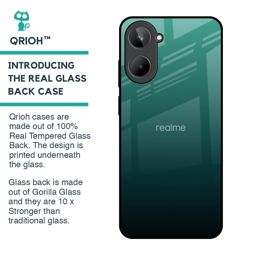 Palm Green Glass Case For Realme 10