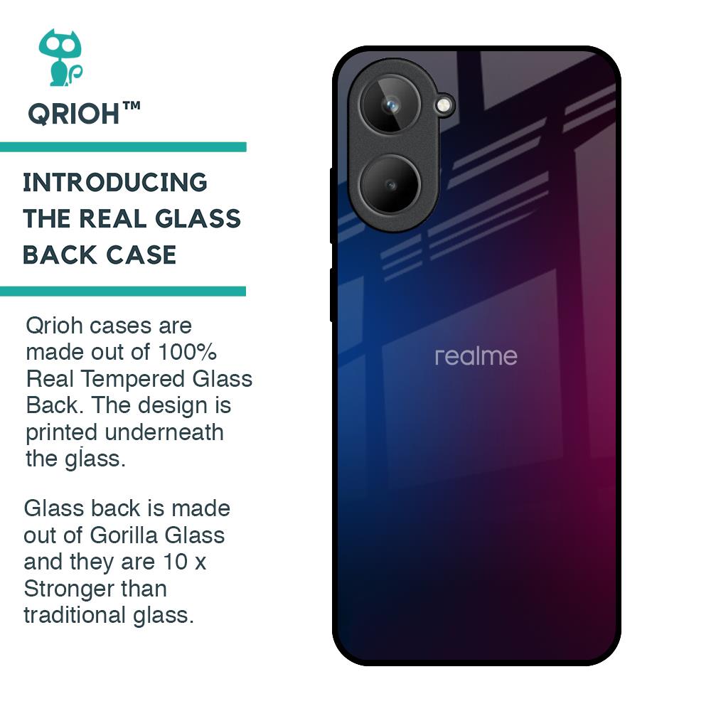 Mix Gradient Shade Glass Case For Realme 10