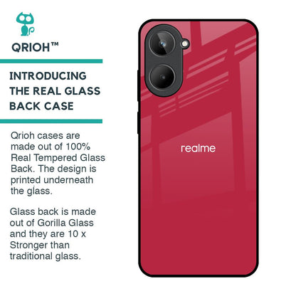 Solo Maroon Glass case for Realme 10