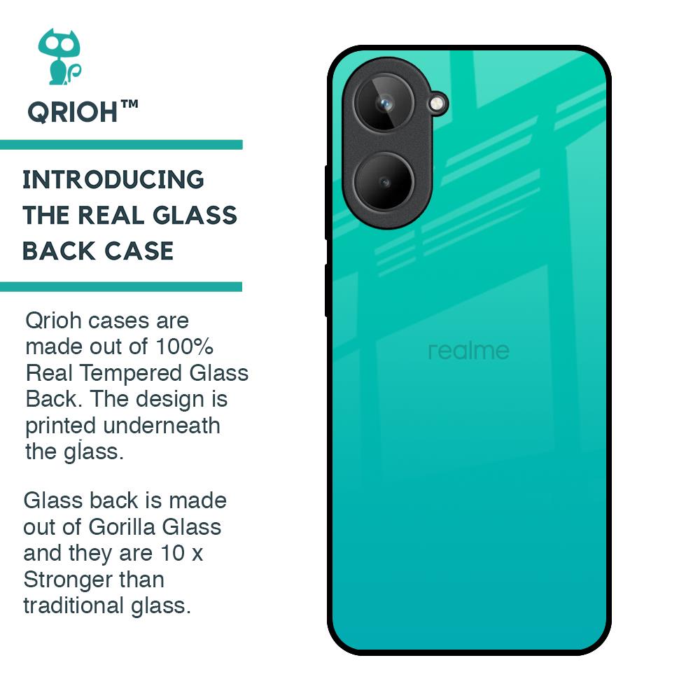 Cuba Blue Glass Case For Realme 10