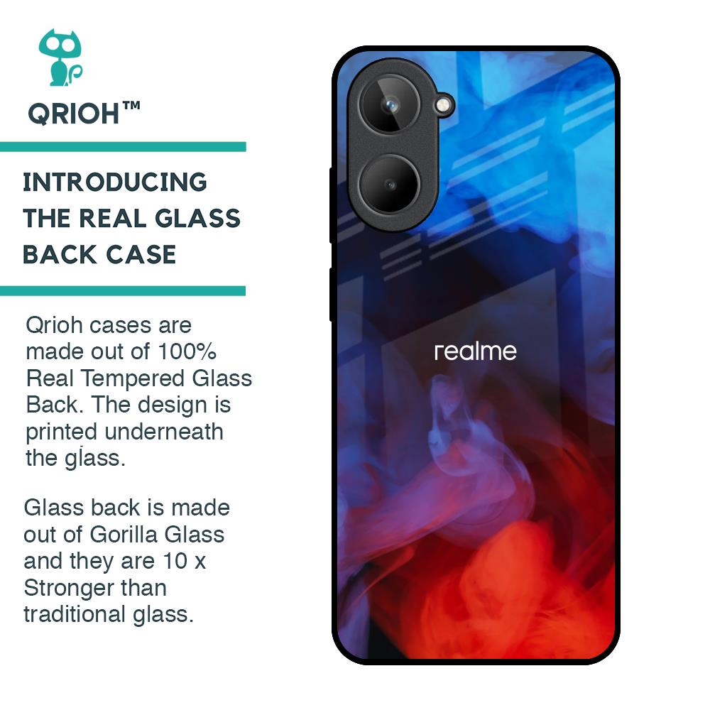 Dim Smoke Glass Case for Realme 10