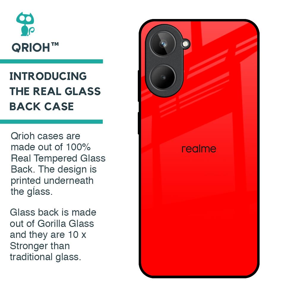 Blood Red Glass Case for Realme 10