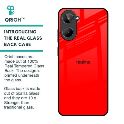 Blood Red Glass Case for Realme 10