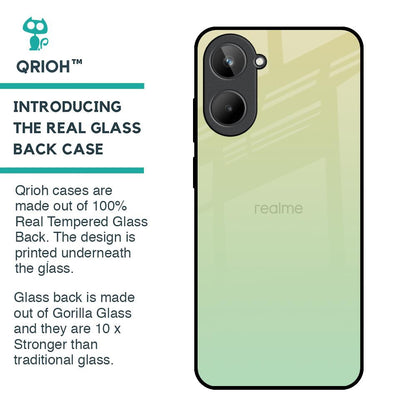 Mint Green Gradient Glass Case for Realme 10
