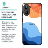 Wavy Color Pattern Glass Case for Realme 10
