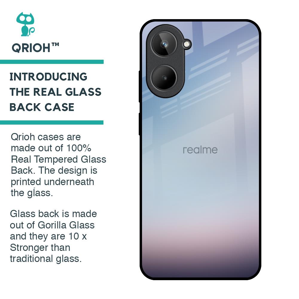 Light Sky Texture Glass Case for Realme 10