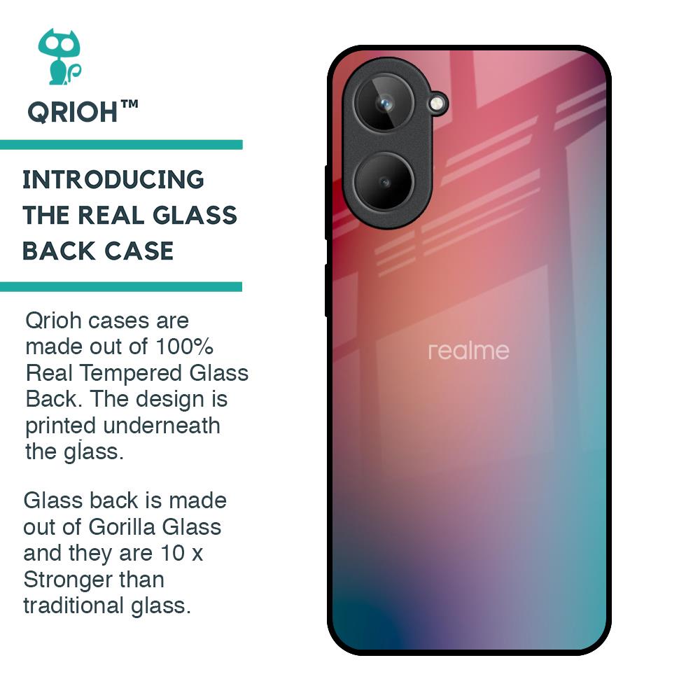 Dusty Multi Gradient Glass Case for Realme 10
