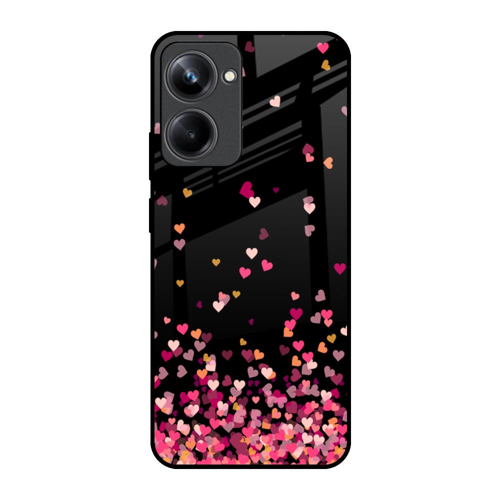 Heart Rain Fall Realme 10 Pro 5G Glass Back Cover Online