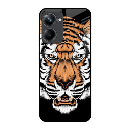Angry Tiger Realme 10 Pro 5G Glass Back Cover Online