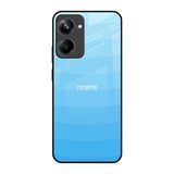 Wavy Blue Pattern Realme 10 Pro 5G Glass Back Cover Online