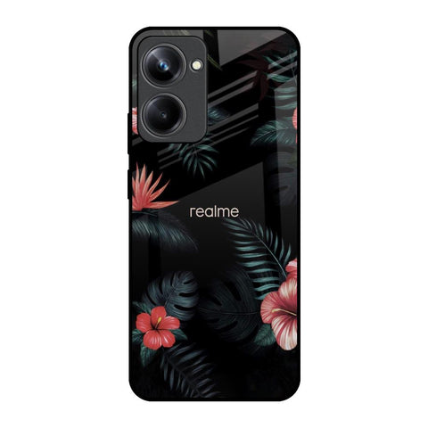 Tropical Art Flower Realme 10 Pro 5G Glass Back Cover Online