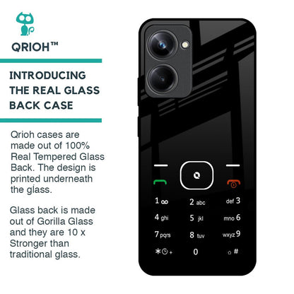 Classic Keypad Pattern Glass Case for Realme 10 Pro 5G